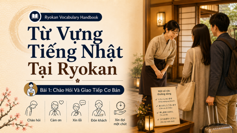 Từ Vựng Tiếng Nhật Tại Ryokan – Bài 1: Chào Hỏi Và Giao Tiếp Cơ Bản Khi Làm Việc